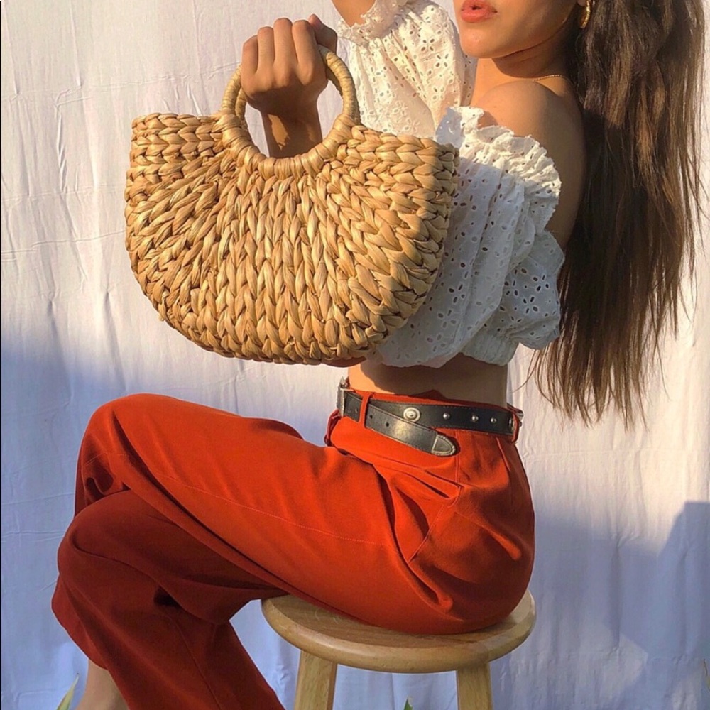 Straw bag